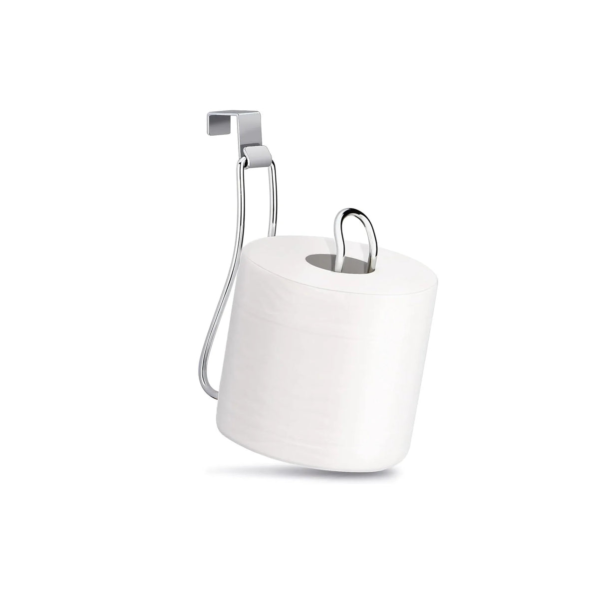 Wall Mounted Iron Toilet Paper Holder – Stainless Steel Toilet Paper Holder Qme Silver