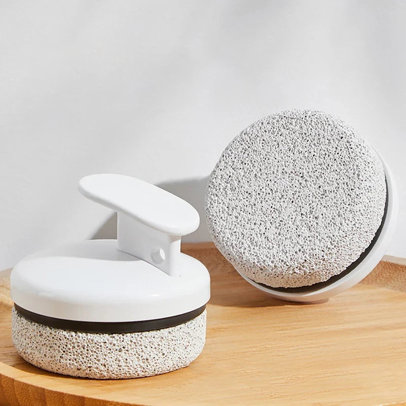 Round Volcanic Pumice Stone Exfoliating Foot File Pumice Foot File Qme