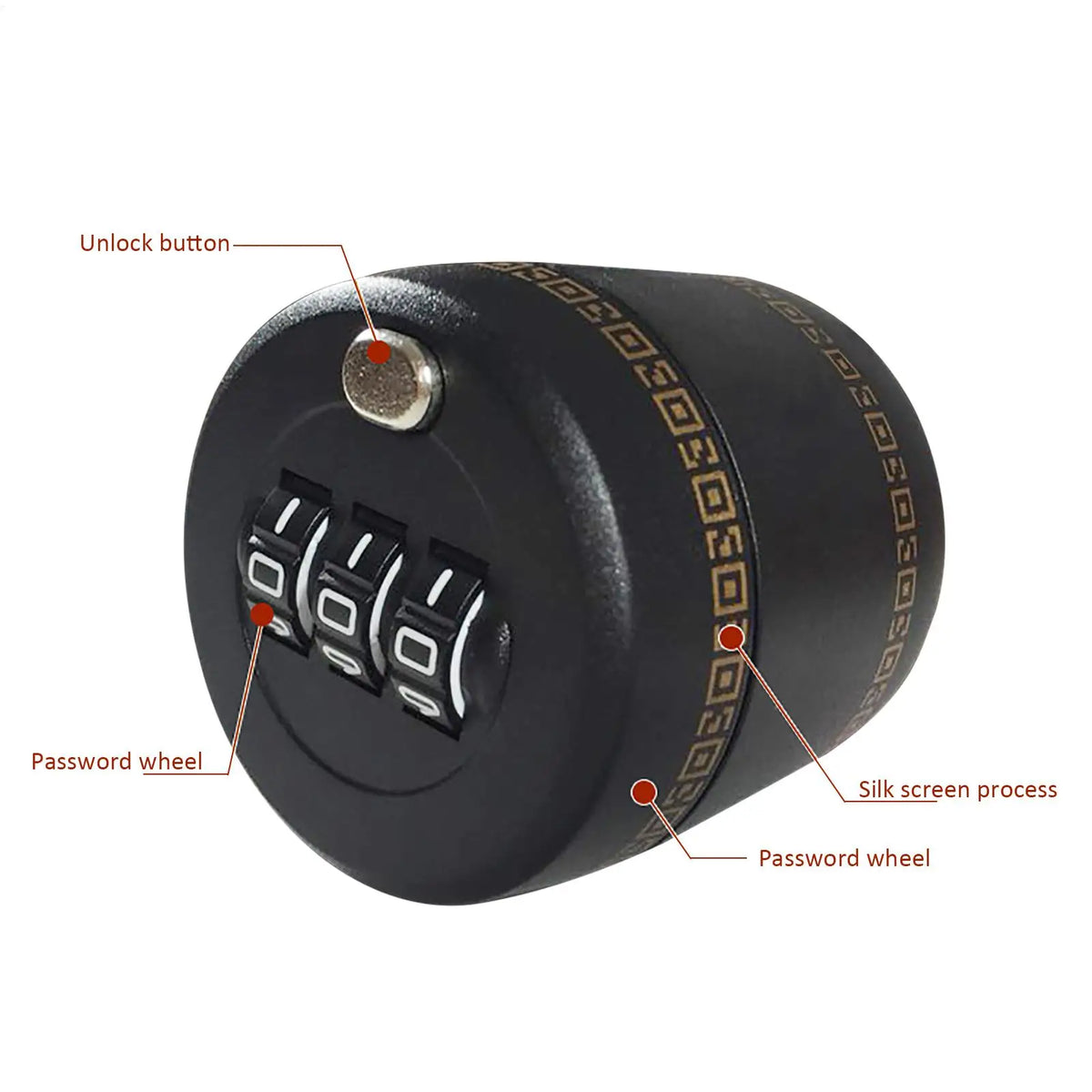 Wine Bottle Combination Lock Cap – Liquor & Whiskey Stopper Bottle Lock Stopper Qme