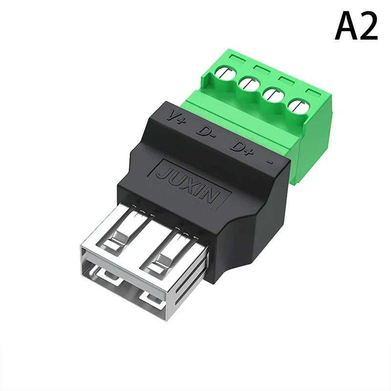 USB 2.0 Type-A 4-Pin Male Female Connector Plug Adapter USB Connector Adapter Qme female