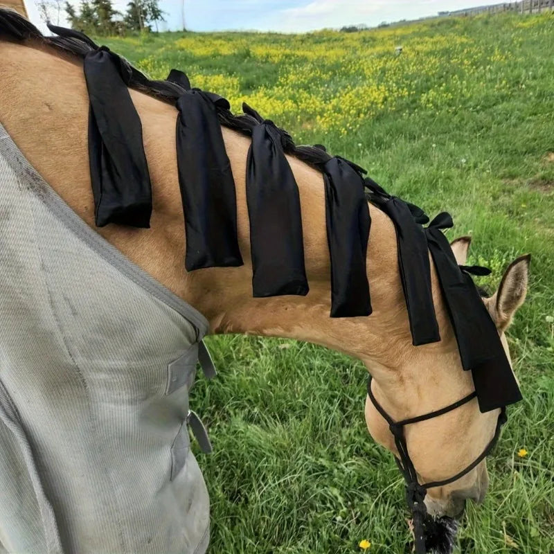 Horse Mane Protection Sleeve Anti-Friction Guard – 8 Pcs Equine Mane Guard Qme