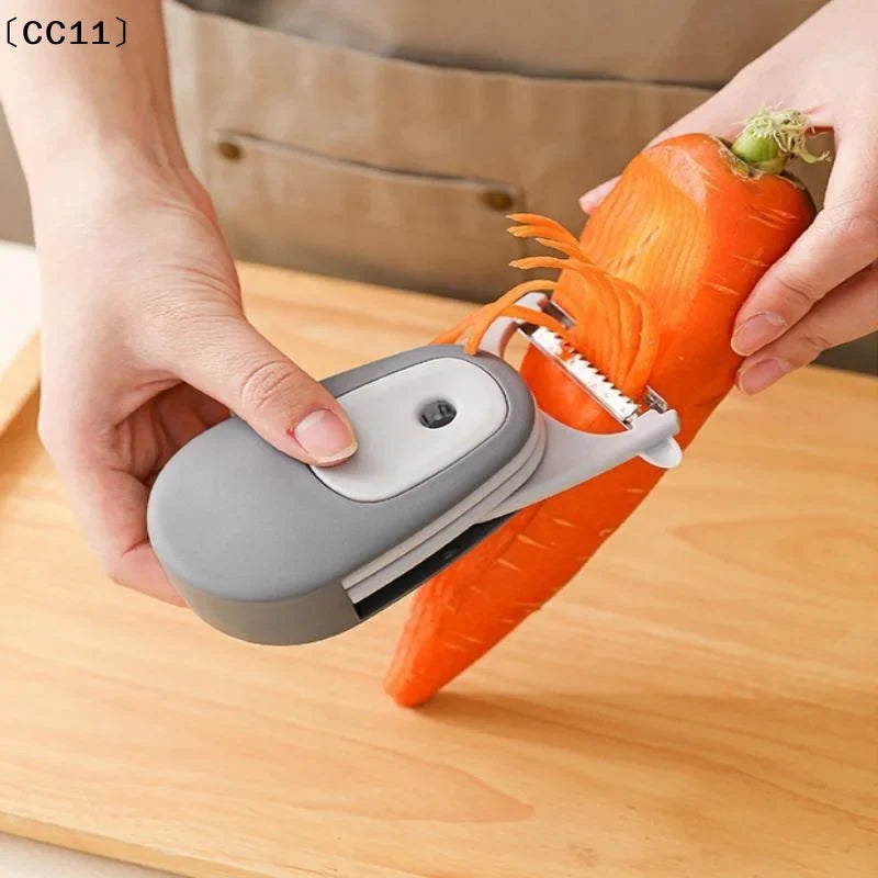 3-in-1 Portable Fruit & Vegetable Peeler | Kitchen Scraper Vegetable Peeler Qme