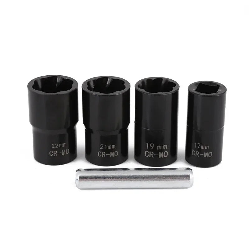 Drive Impact Bolt Nut Extractor Socket Set – Twist Lug Remover Extractor Socket Set Qme