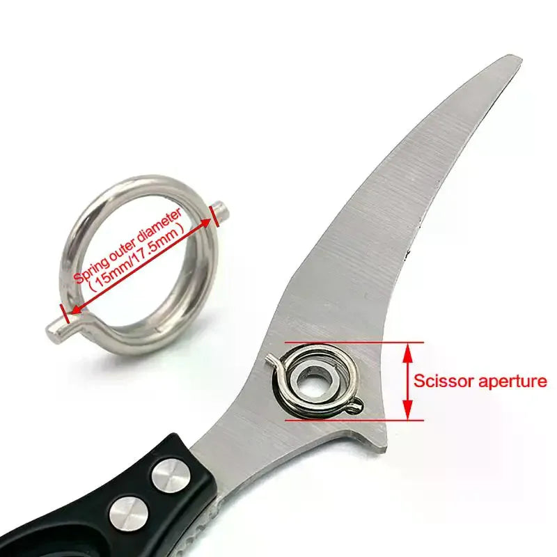 Stainless Steel Torsion Springs for Kitchen Scissors – 5 Pcs Scissor Replacement Spring Qme