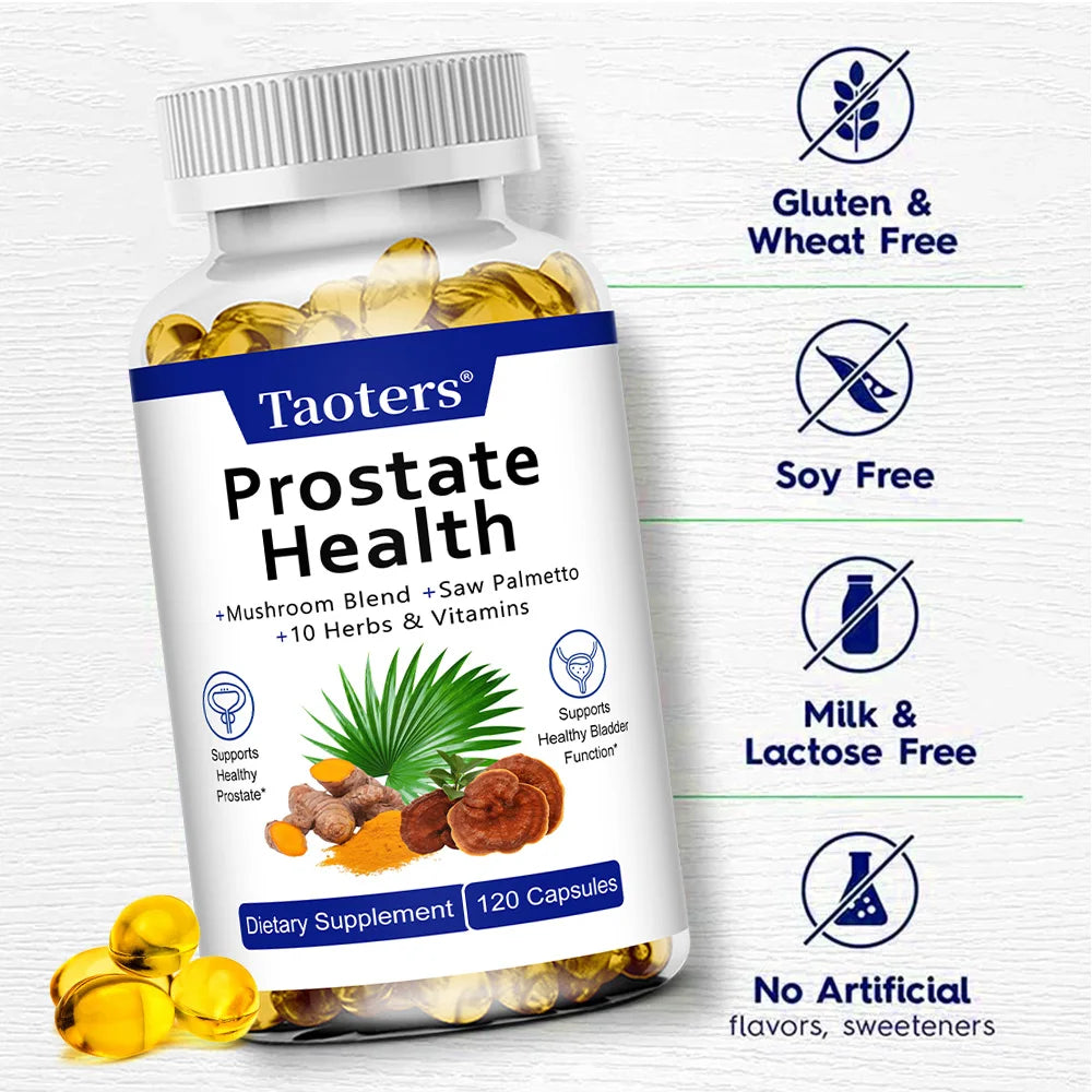 Saw Palmetto Prostate & Urinary Support – 120 Capsules Men's Wellness Supplement Qst