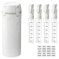 4-in-1 Leak-Proof Travel Dispenser Bottles 30ml – Portable Set Travel Dispenser Set Qst White