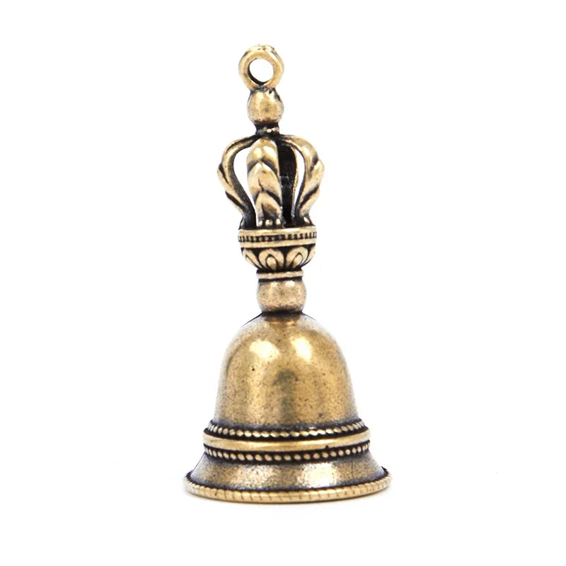 Tibetan Brass Drop Bell – Copper Wind Bell Keychain Decor Decorative Bell Charm Qme