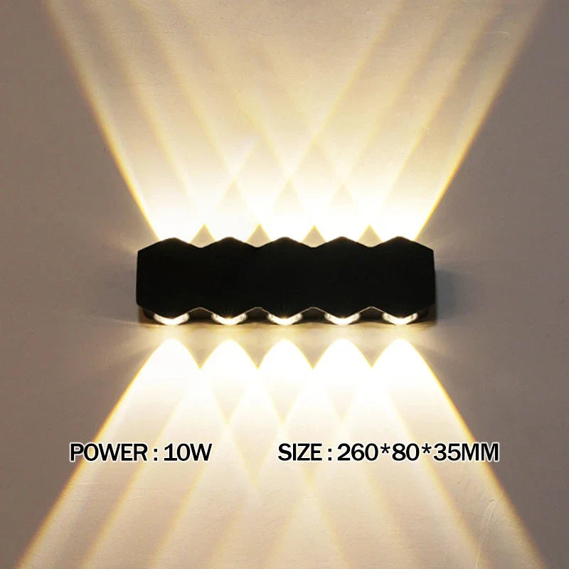 LED Wall Lamp Waterproof Indoor & Outdoor Sconce Light | Qme LED Wall Sconce Qme