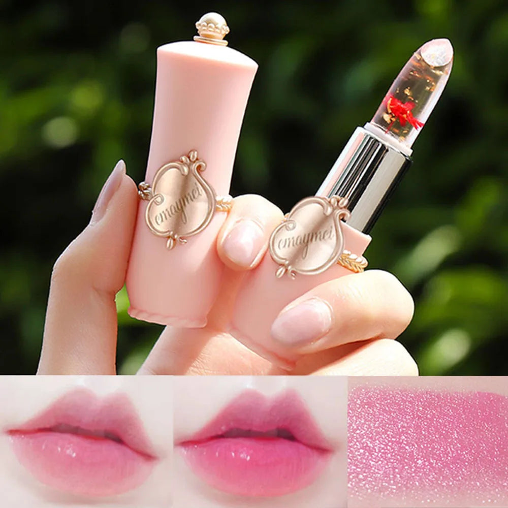 PWYUMAN Flower Jelly Lipstick – Color Changing & Hydrating Jelly Lipstick Qst