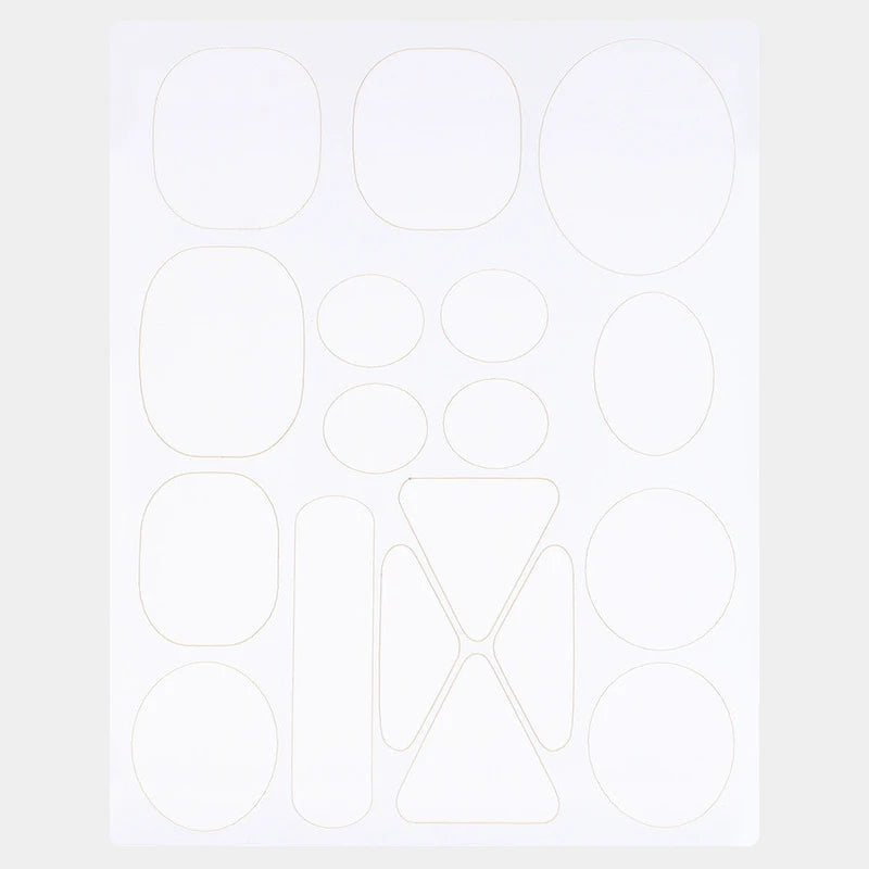 Self-Adhesive Nylon Fabric Repair Patches – Assorted Shapes Fabric Repair Patches Qst white1