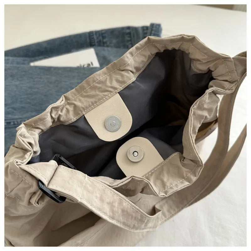 HOMEFISH Large Capacity Nylon Shoulder Bag – Women's Tote Shoulder Bag Qme