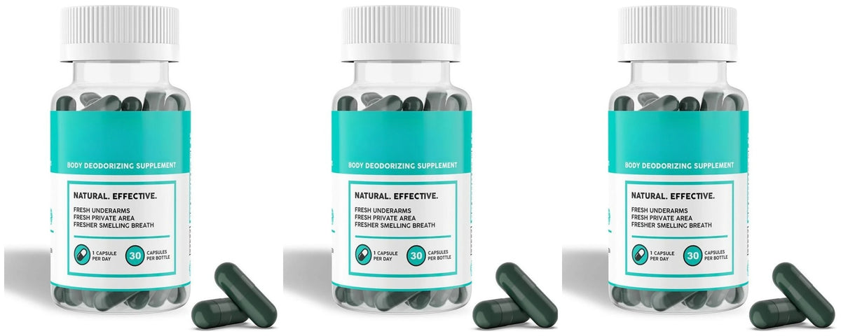 Herbal Freshness Capsules – Organic Parsley & Peppermint 30ct Herbal Supplement Qst 3 bottles 90capsules