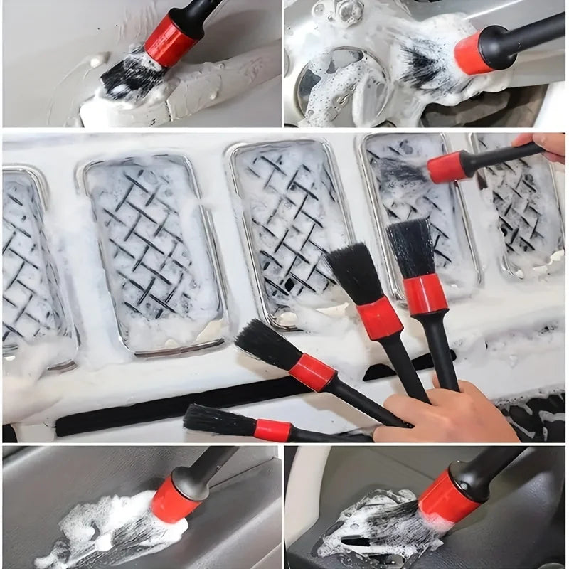 Car Interior Cleaning Brush Set – Wheel Hub & Vent Detailing Car Detailing Brush Set Qme