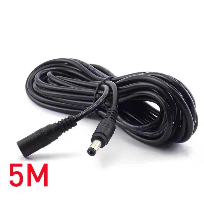DC 12V 2A Power Extension Cable 5.5x2.1mm | 4 Lengths DC Power Extension Cable Qme