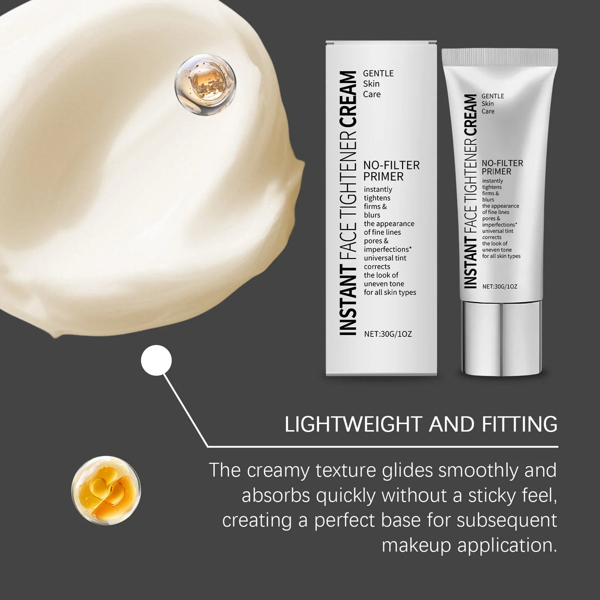 Hydrating Makeup Primer – Pore-Blurring Moisturizing Face Cream Makeup Primer Cream Qst