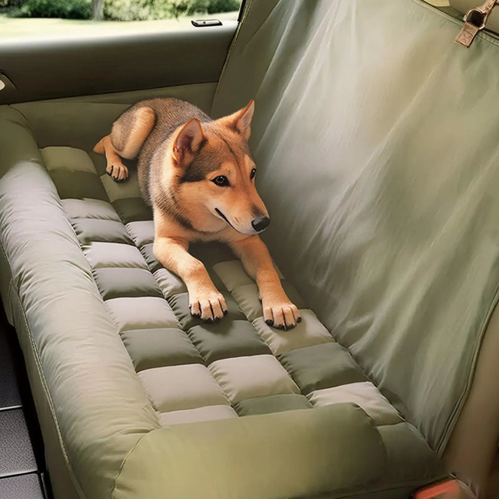 Foldable Dog Back Seat Cover & Car Cushion Mat | Qme Dog Car Seat Cover Qme