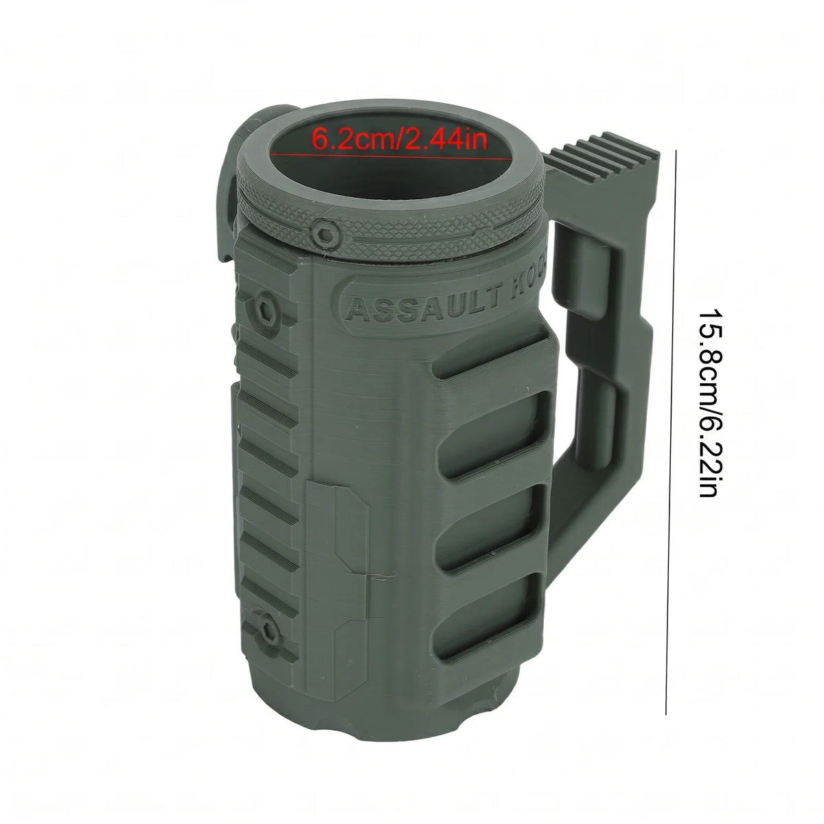 Tactical Non-Slip Can & Bottle Holder with Handle – 12oz Can & Bottle Holder Qme for 16OZ Slim Can B
