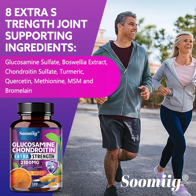Glucosamine Chondroitin Turmeric MSM Triple Strength Joint Support Joint Support Supplement Qst