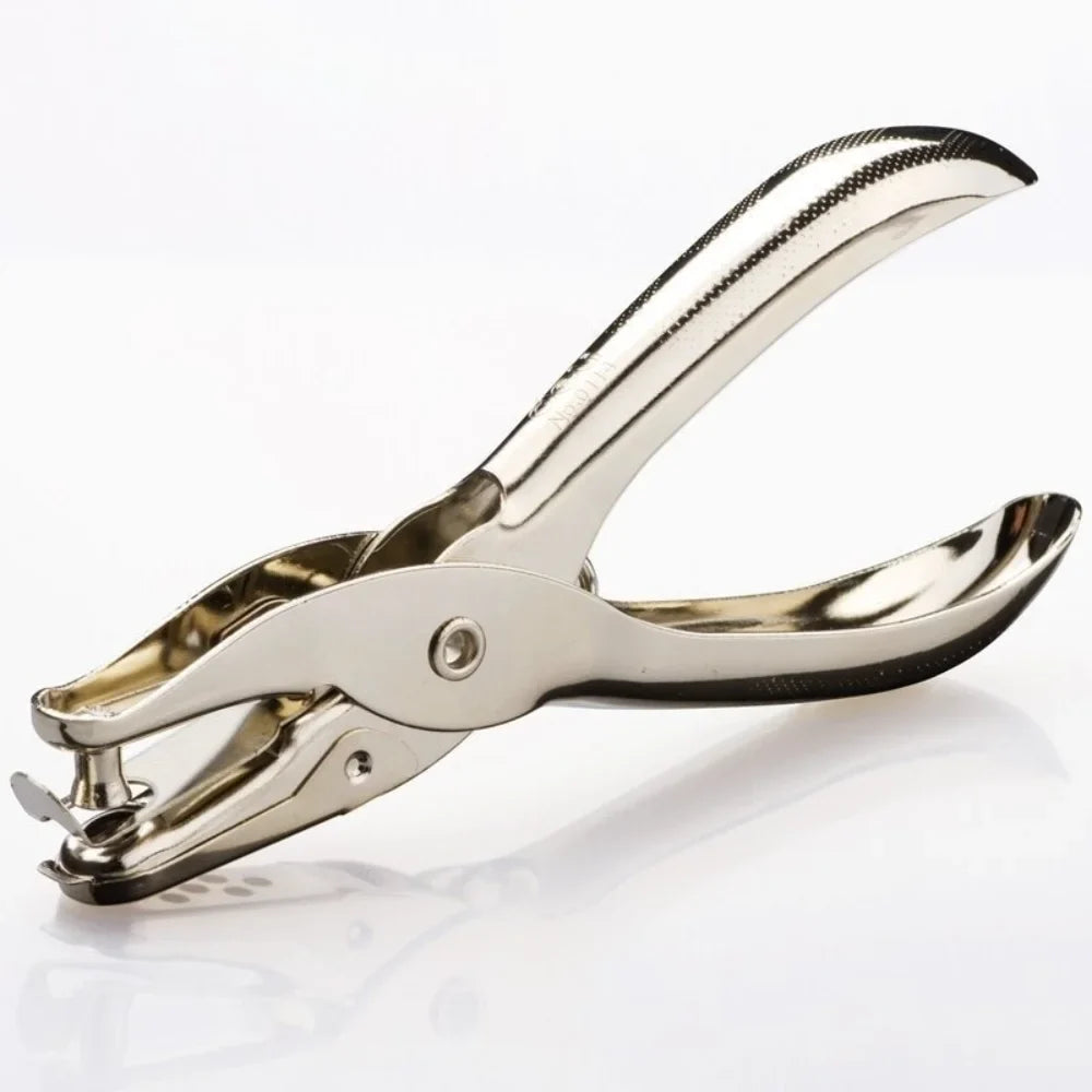 Metal Single Hole Punch – 8 Sheet Hand Hole Puncher Hole Punch Qme