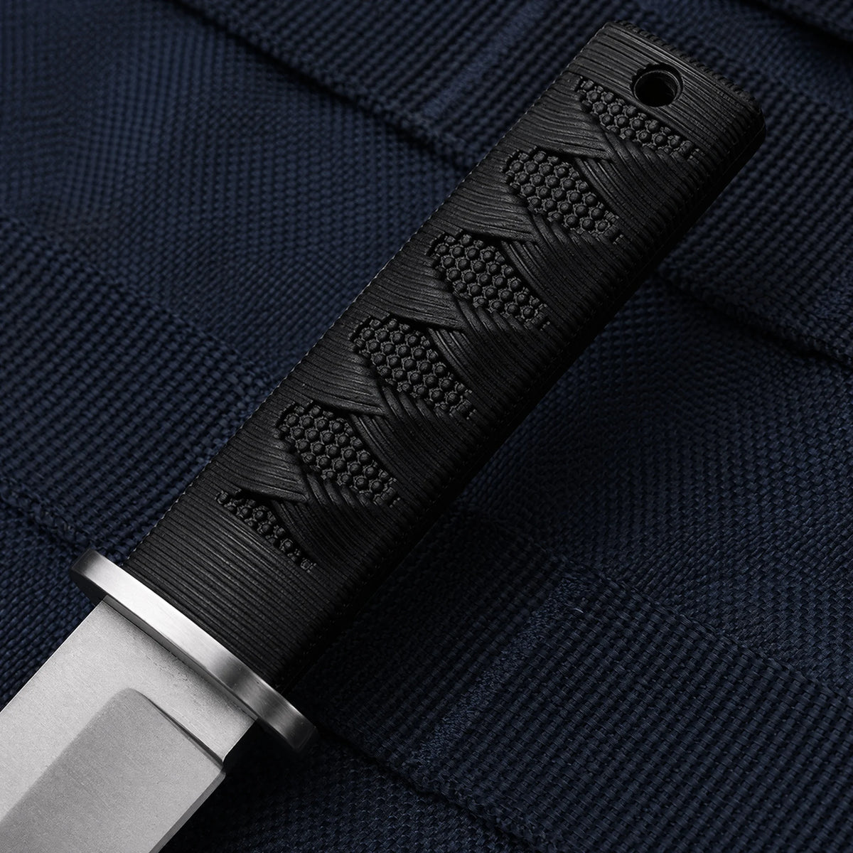 Portable Outdoor Camping Knife – Steel Blade & Rubber Handle Outdoor Camping Knife Qst