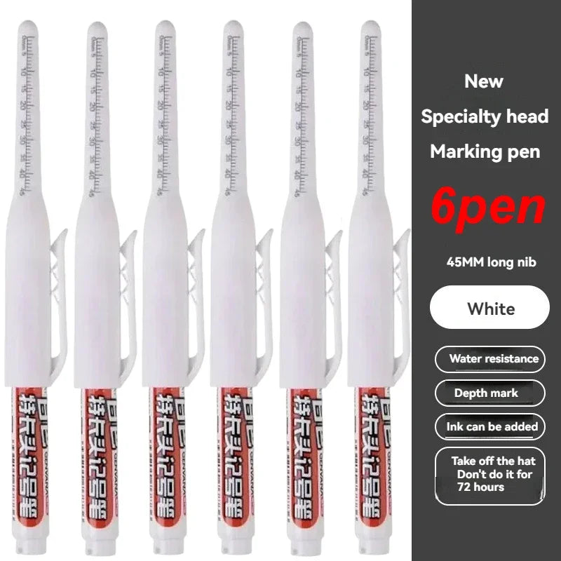 Waterproof Deep Hole Marker Pens – 45mm Long Nib