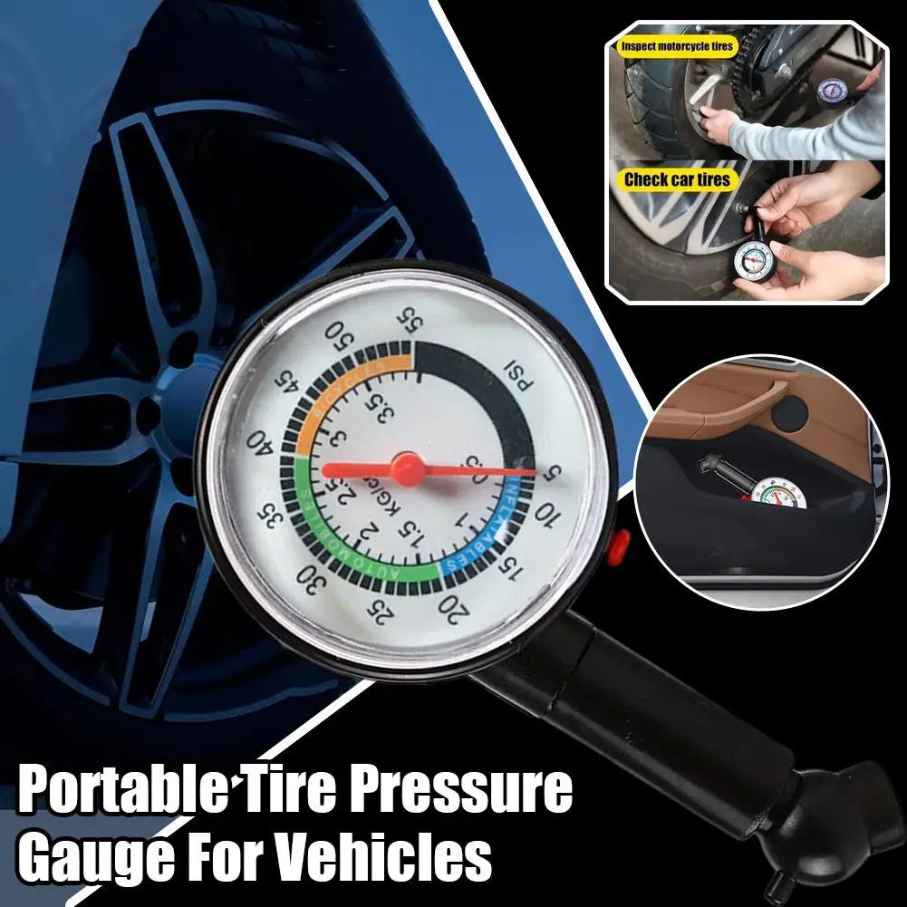 Car Tire Pressure Gauge – Tyre Deflation & Inflation Meter Tire Pressure Gauge Qme