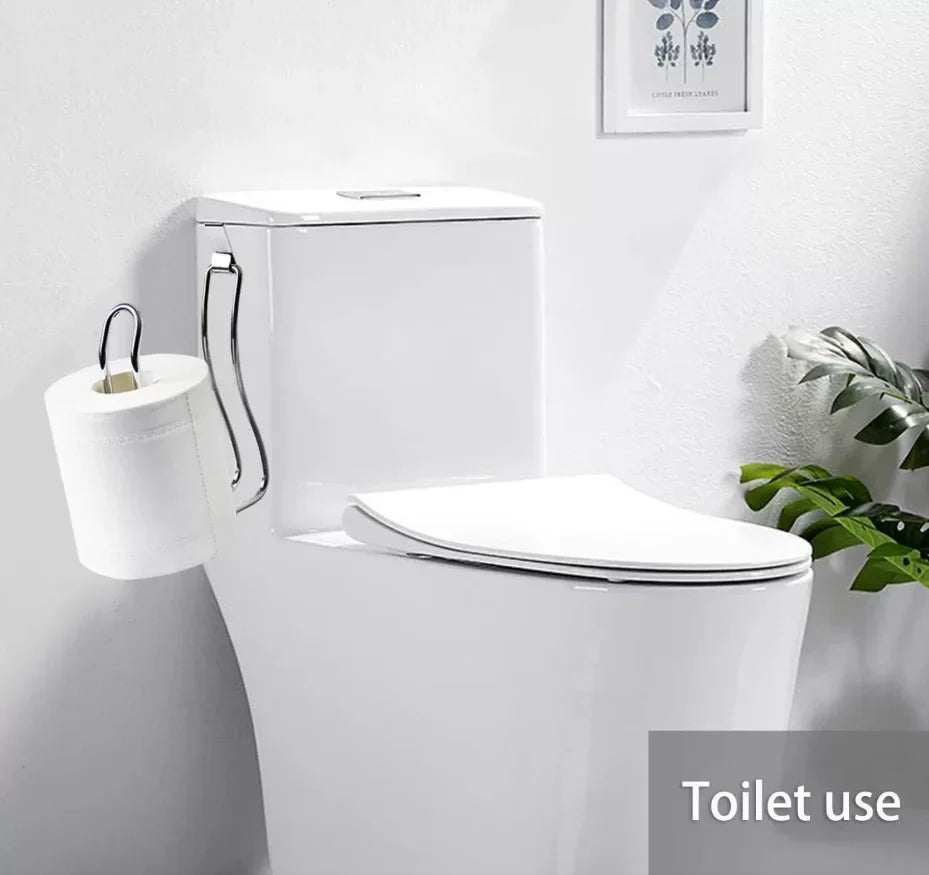 Wall Mounted Iron Toilet Paper Holder – Stainless Steel Toilet Paper Holder Qme