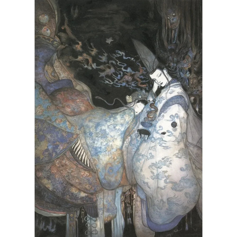 Yoshitaka Amano Final Fantasy Canvas Wall Art Poster Print Canvas Art Print Qst 17 30x40cm Unframed