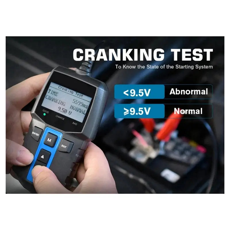 A02F Car Battery Analyzer Tester 12V 100-2000 CCA Battery Analyzer Tester Qme