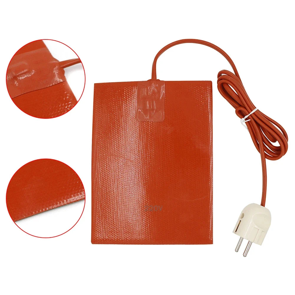 300W Flexible Silicone Heater Pad Waterproof Tank Heating Mat Silicone Heater Pad Qme