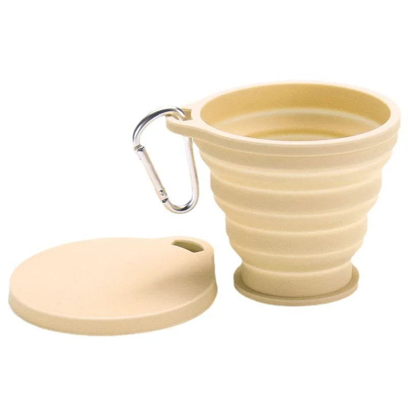 Portable Silicone Foldable Cup – Food Grade & Heat-Resistant Foldable Silicone Cup Qme
