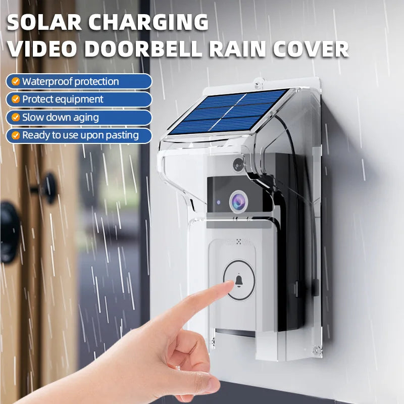 Solar Wireless Video Doorbell – 2K WiFi, IP68 Waterproof Smart Video Doorbell Qst