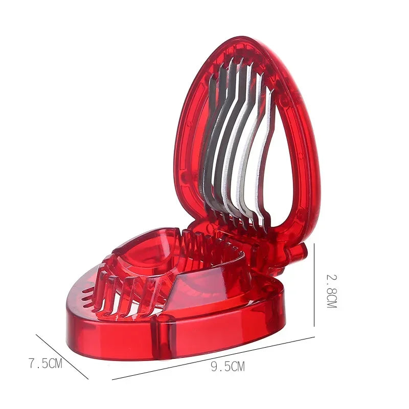 Strawberry Slicer, Kiwi Cutter & Fruit Stem Remover Tool Fruit Prep Tool Qme