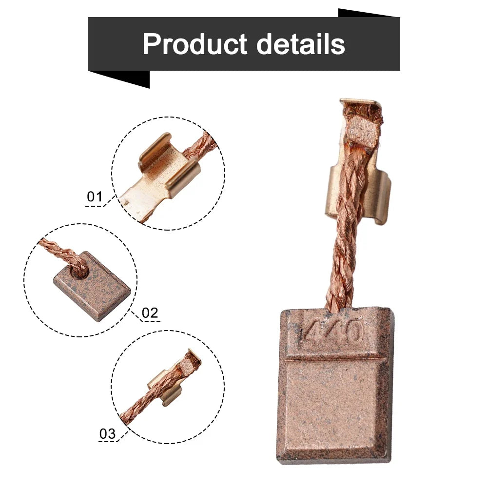Carbon Brushes CB-440 CB-448 CB-436 Vacuum Replacement – 4 Pack Vacuum Motor Brushes Qme