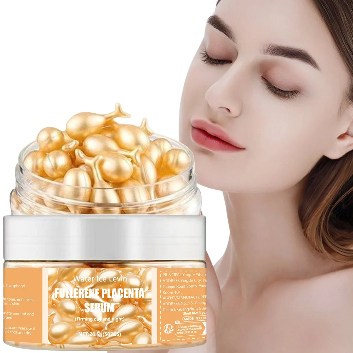 Collagen Face Serum Capsules – Firming, Brightening & Hydrating Face Serum Capsules Qme