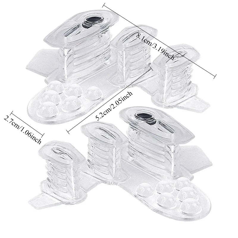 Silicone Toe Separators & Spacers – 1 Pair Foot Care Toe Separator Spacer Qme Clear