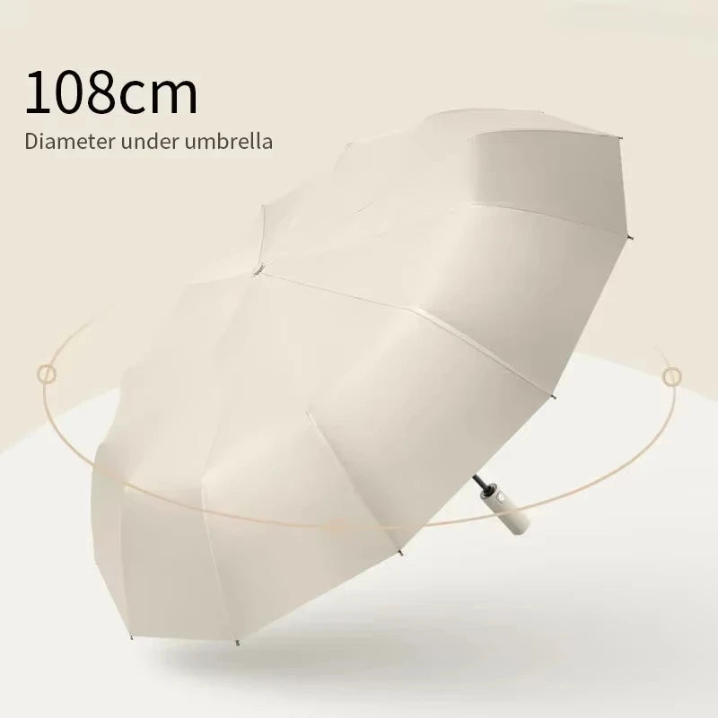 Automatic 3-Fold Anti-UV Sun & Rain Umbrella | Wind-Resistant Folding Umbrella Qst