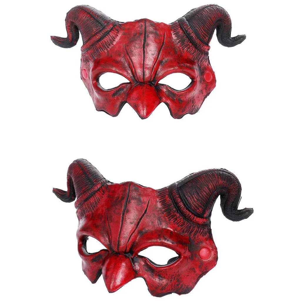 Devil Demon Bull Mask – Halloween Cosplay Masquerade Party Costume Mask Qst