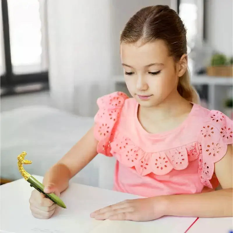 Dinosaur Gel Ink Pen – Cute Funny Novelty Gag Gift Prop Novelty Gel Pen Qme
