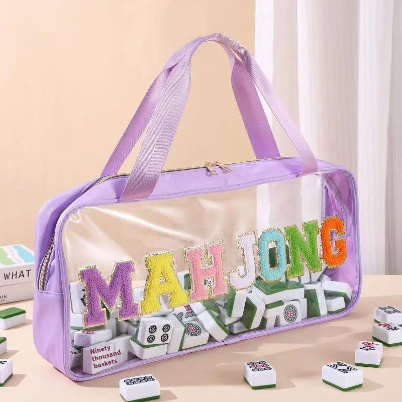 Waterproof Mahjong Tile Bag – Portable Travel Organizer Case Mahjong Tile Bag Qme