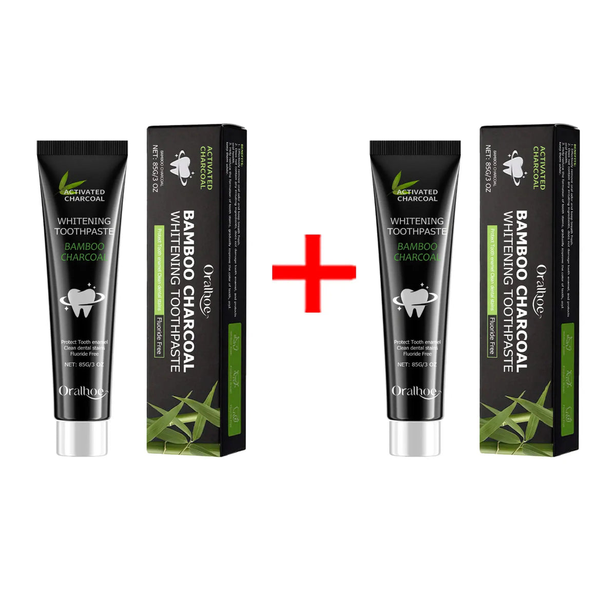 Oralhoe Bamboo Charcoal Whitening Toothpaste | Oral Care Whitening Toothpaste Qst 170g boxed