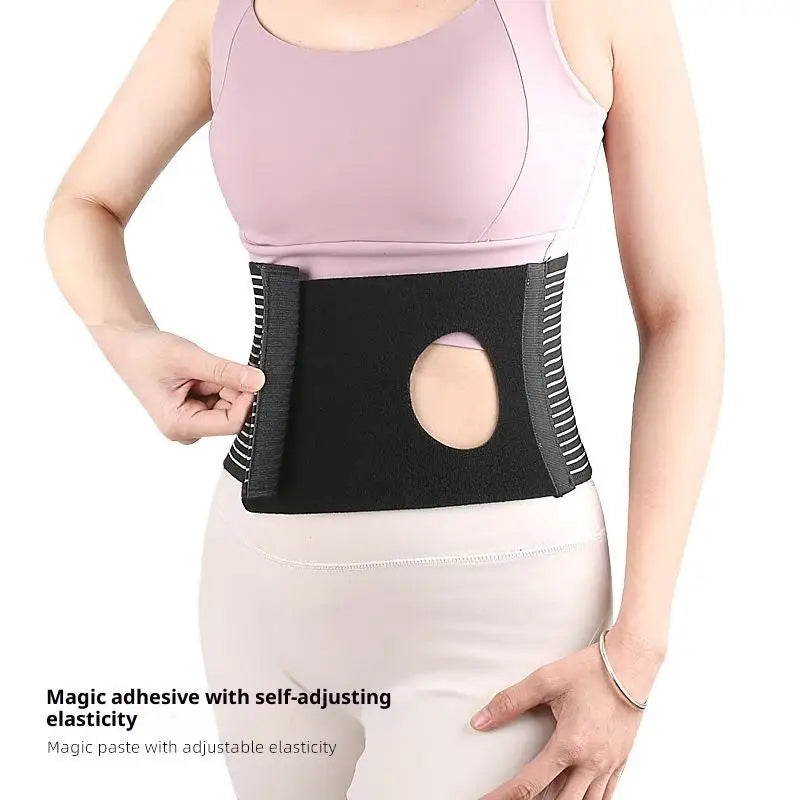 Unisex Abdominal Binder Ostomy Support Belt – Breathable L/M Abdominal Support Belt Qst