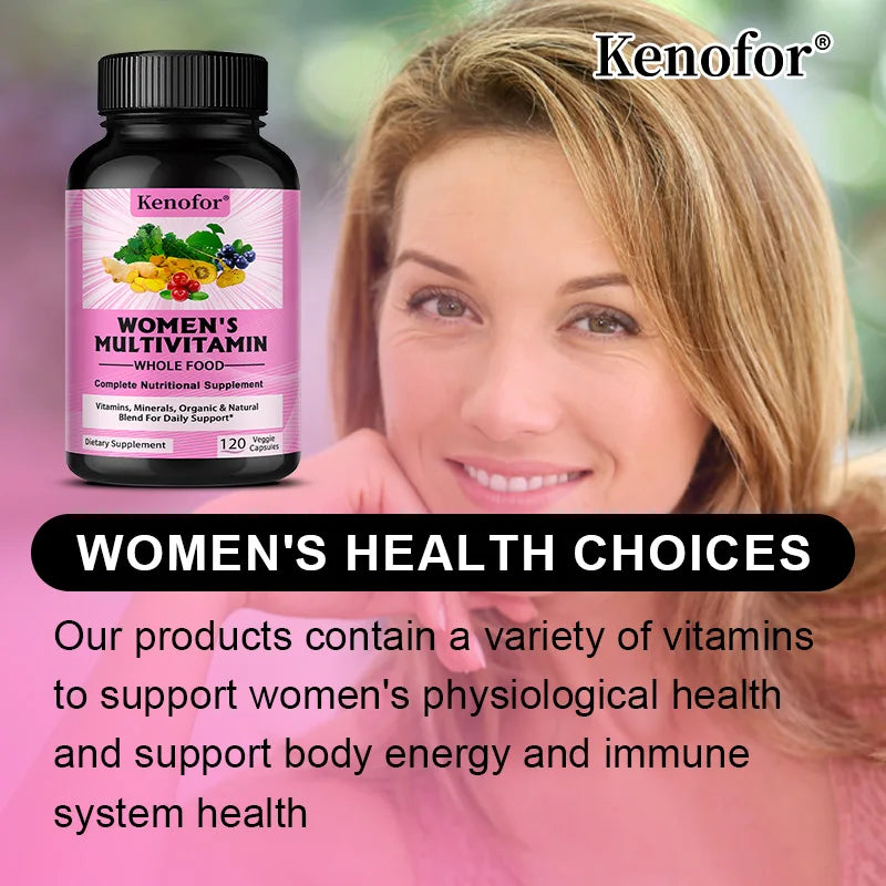 Women's Complete Multivitamin Multimineral – 120 Capsules Women's Multivitamin Qst