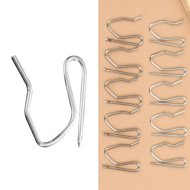 Stainless Steel Drapery Pin Hooks 50 or 100 Count – All Types Drapery Pin Hooks Qme