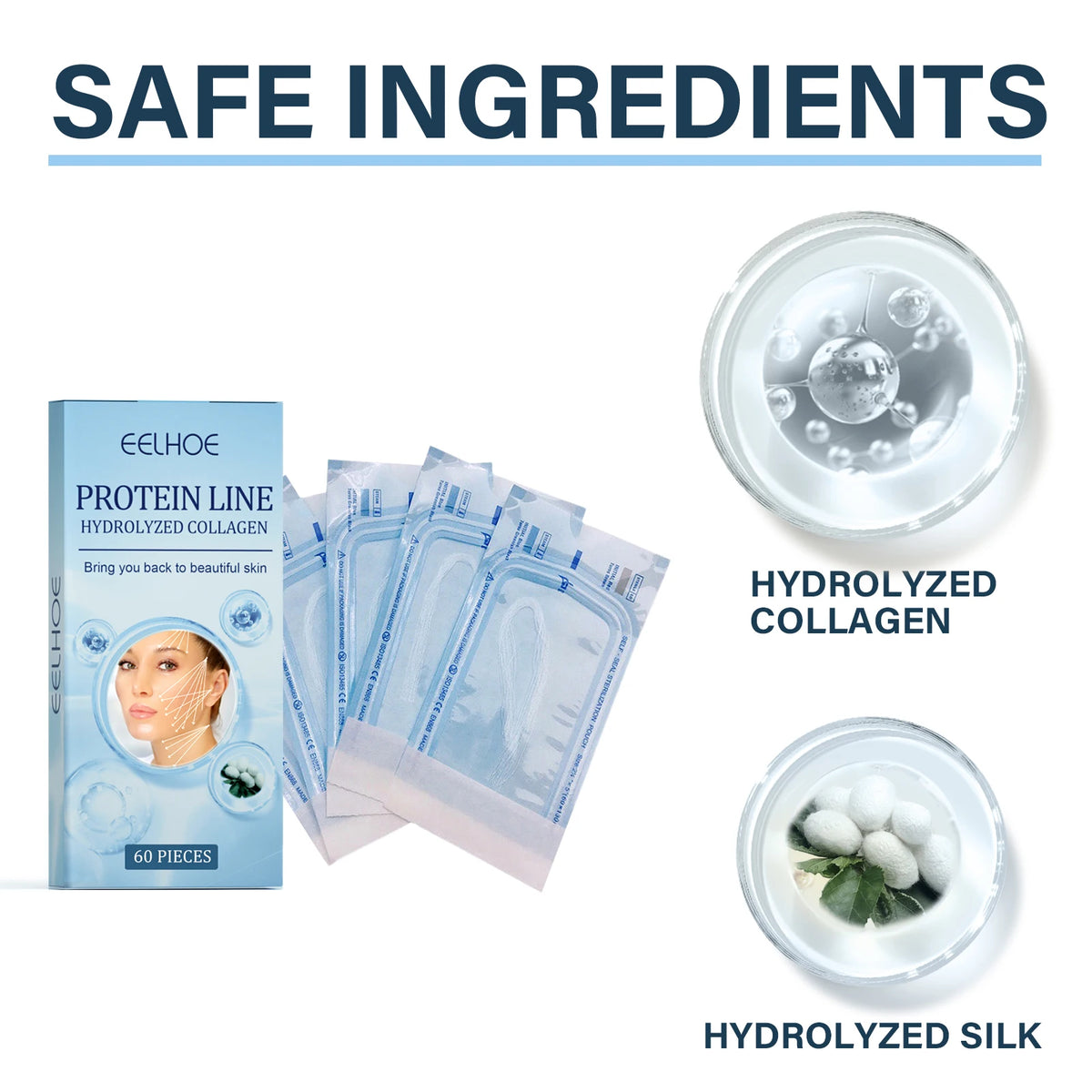 Eelhoe Protein Lifting Thread – Firming & Hydrating Face Serum Facial Lifting Serum Qst