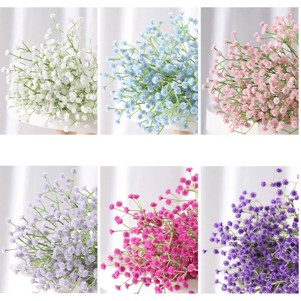 Artificial Silk Gypsophila Bouquet – Faux Wedding Flowers Artificial Flower Bouquet Qme