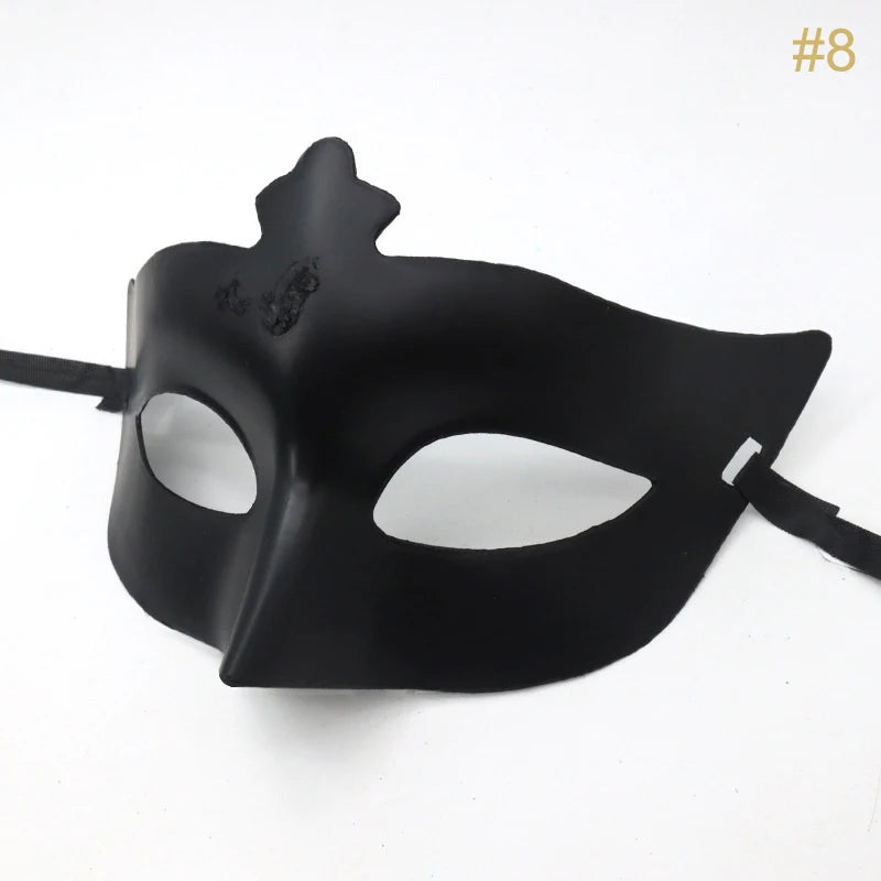 Vintage Masquerade Half Face Mask – Halloween & Party Costume Costume Mask Qst N8
