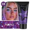 Multi-Colored Glitter Makeup – Waterproof, 8 Shades | Qme Glitter Makeup Qme 08 PURPLE