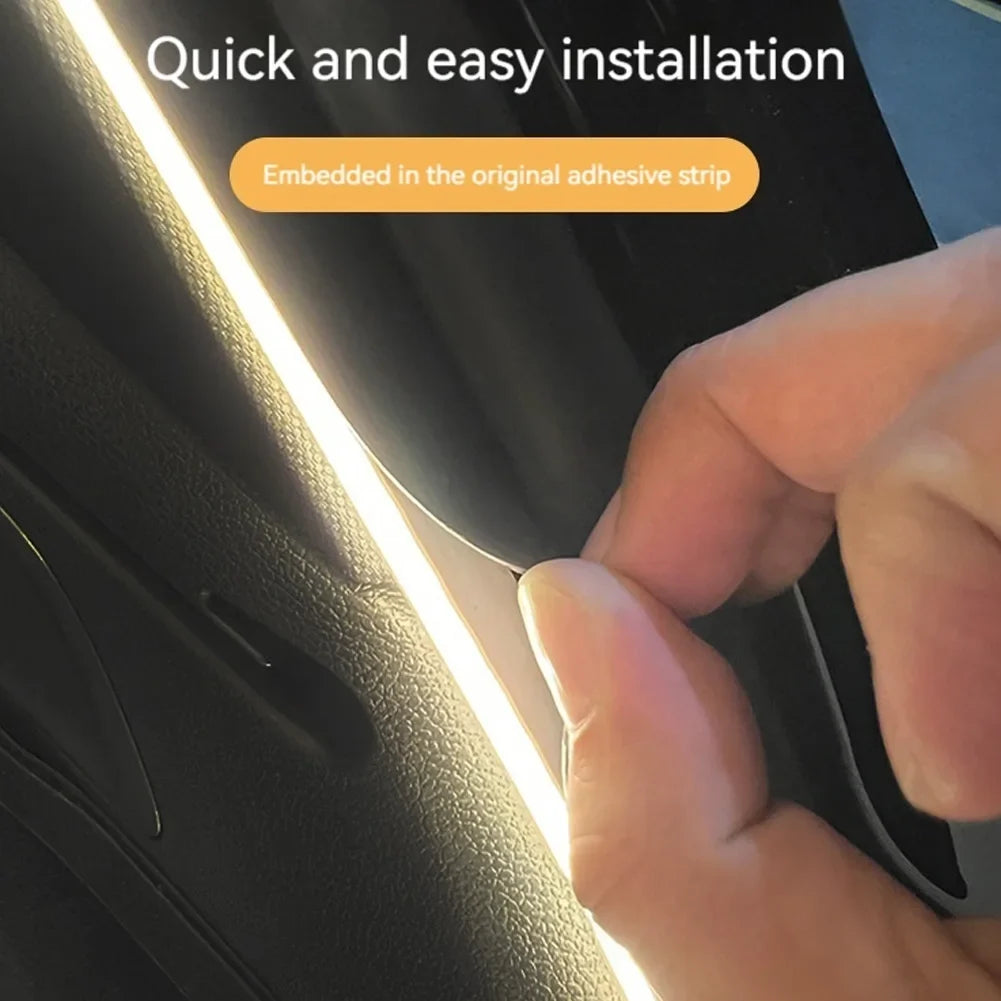 LED Car Trunk Ambient Light Strip | 7 Colors, Universal Fit Car Ambient Light Strip Qme