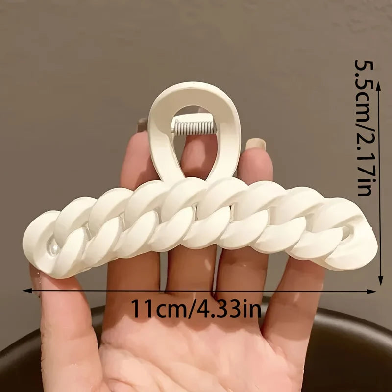 Kitsch Large Chain Claw Clip – Recycled Plastic Hair Clip Large Claw Clip Qme